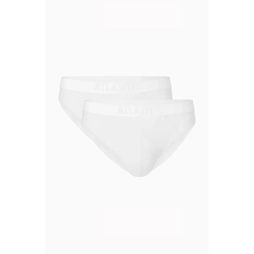 2-pack slipy męskie 2BMP-016-BIAŁY, Kolor biały, Rozmiar S, ATLANTIC ze sklepu Intymna w kategorii Majtki męskie - zdjęcie 174295086