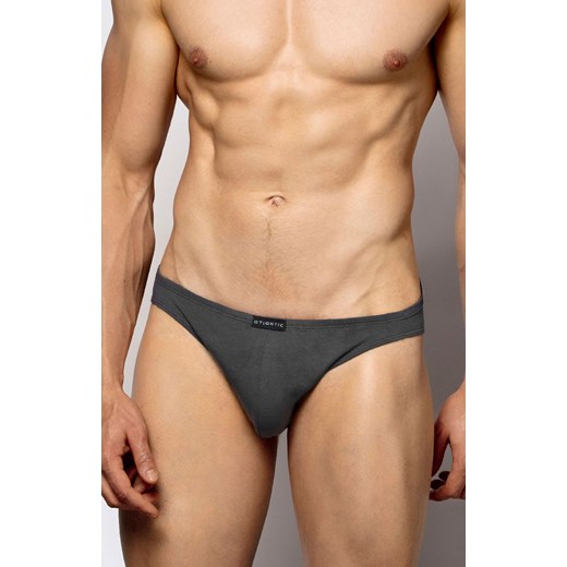 3-pack slipy męskie grafitowe 3BMP-230, Kolor grafitowy, Rozmiar S, ATLANTIC ze sklepu Intymna w kategorii Majtki męskie - zdjęcie 174295135