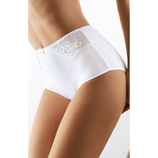 Figi damskie wysokie białe BBL 054, Kolor biały, Rozmiar S, Babell ze sklepu Intymna w kategorii Majtki damskie - zdjęcie 174296427