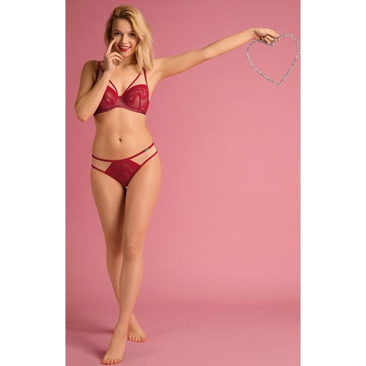 Biustonosz push-up Casilda BP16, Kolor czerwony, Rozmiar 65D, Mefemi ze sklepu Intymna w kategorii Biustonosze - zdjęcie 174317015