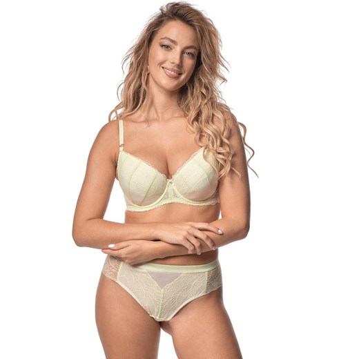 Biustonosz push-up Janette, Kolor limonka, Rozmiar 65D, Mefemi ze sklepu Intymna w kategorii Biustonosze - zdjęcie 174317288