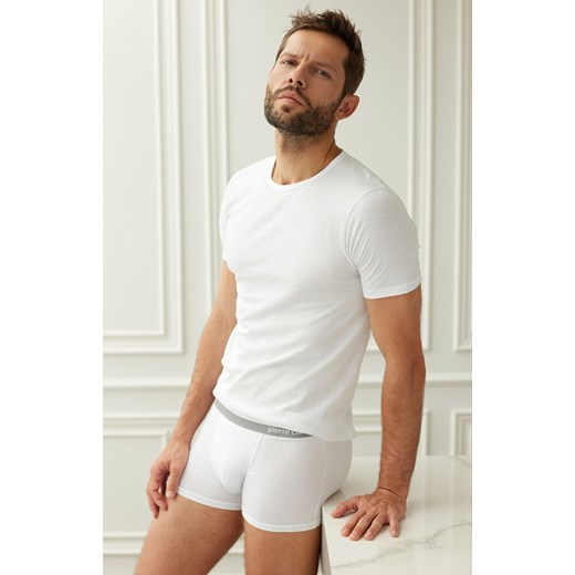 Pierre Cardin męska koszulka t-shirt PC Barcelona, Kolor szary melanż, Rozmiar Pierre Cardin M okazja Intymna