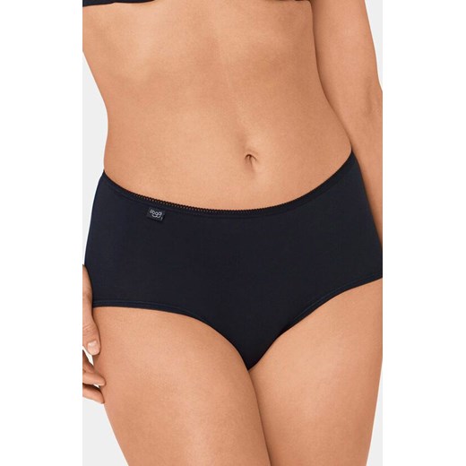 Sloggi 24/7 Cotton Midi czarne figi wysokie 10167187, Kolor czarny, Rozmiar 50, Sloggi ze sklepu Intymna w kategorii Majtki damskie - zdjęcie 174322668