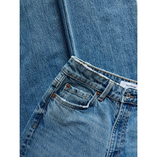 Jeansy damskie niebieskie Reserved z elastanu 