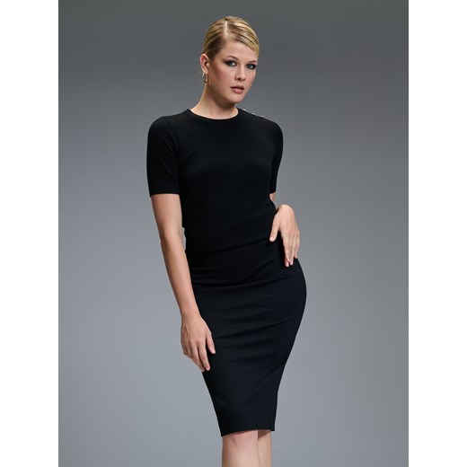 Sinsay - Spódnica ołówkowa - czarny Sinsay XXS Sinsay