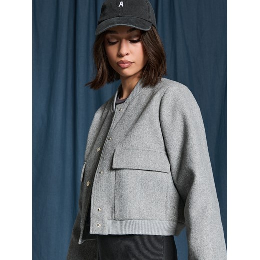 Sinsay - Kurtka bomberka - szary Sinsay S Sinsay