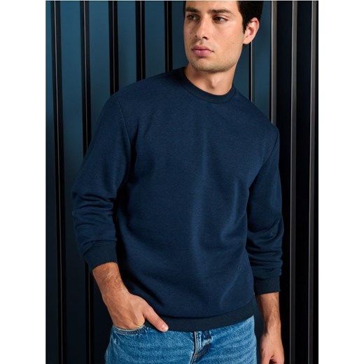 Sinsay - Bluza basic - granatowy ze sklepu Sinsay w kategorii Bluzy męskie - zdjęcie 174333416