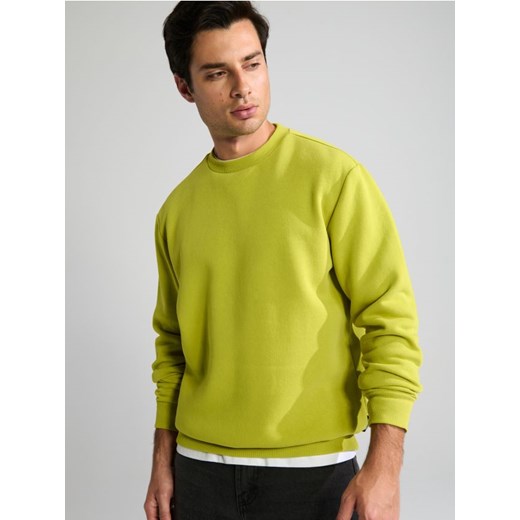 Sinsay - Bluza basic - zielony ze sklepu Sinsay w kategorii Bluzy męskie - zdjęcie 174333417