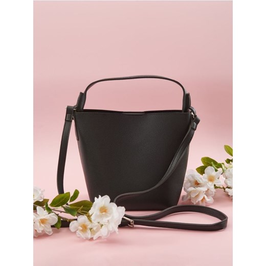 Sinsay - Torebka bucket bag - czarny Sinsay One Size Sinsay