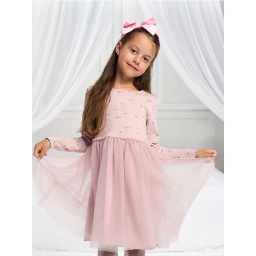 Sinsay - Sukienka z tiulem - różowy ze sklepu Sinsay w kategorii Sukienki dziewczęce - zdjęcie 174333987