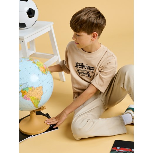 T-shirt chłopięce Sinsay w nadruki 