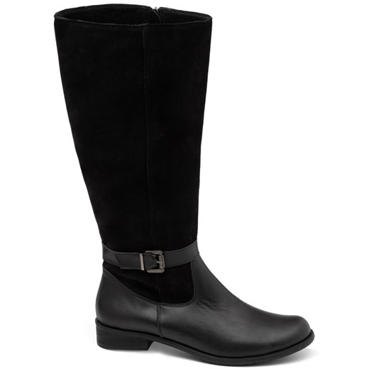 Kozaki Z348 czarne szerokie Seba 44 OdSzewca.pl