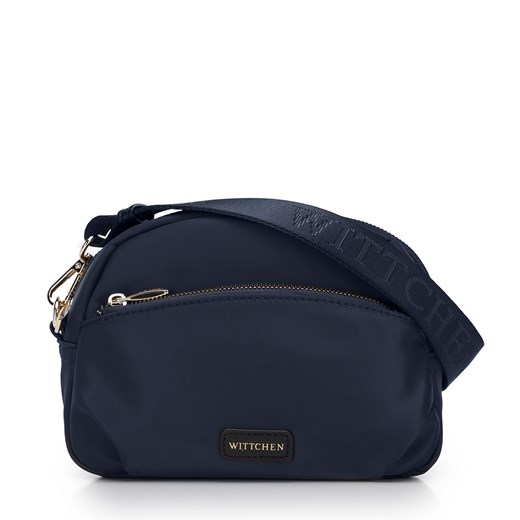 Damska torebka crossbody z nylonu granatowa ze sklepu WITTCHEN w kategorii Listonoszki - zdjęcie 174360028