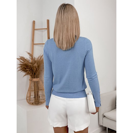 sweter junru błękitny one size ONE SIZE UBRA