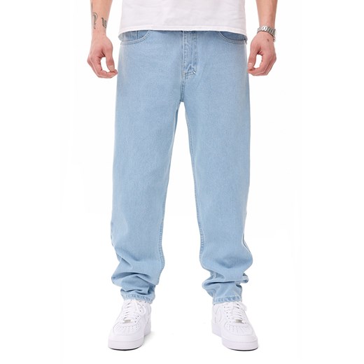 Spodnie Mass Denim Box Jeans Relax Fit - jasnoniebieskie Mass Denim 40 wyprzedaż shop.massdnm.com
