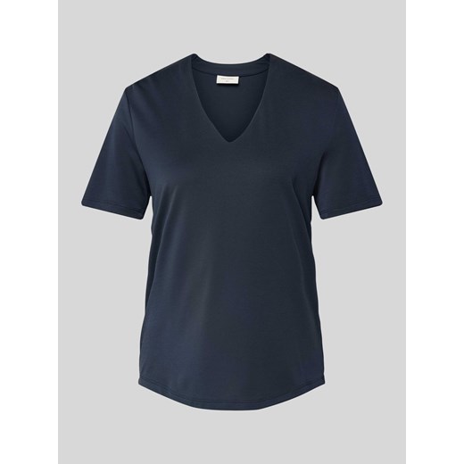 T-shirt z dekoltem w serek ze sklepu Peek&Cloppenburg  w kategorii Bluzki damskie - zdjęcie 174370857