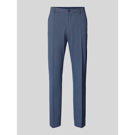 Spodnie do garnituru o kroju slim fit z fakturowanym wzorem model ‘LIAM’ ze sklepu Peek&Cloppenburg  w kategorii Spodnie męskie - zdjęcie 174371768