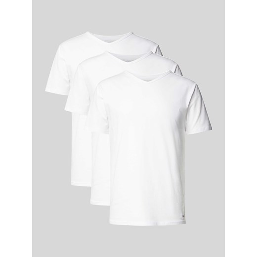 T-shirt z zaokrąglonym dekoltem w serek w zestawie 3 szt. ze sklepu Peek&Cloppenburg  w kategorii T-shirty męskie - zdjęcie 174371807