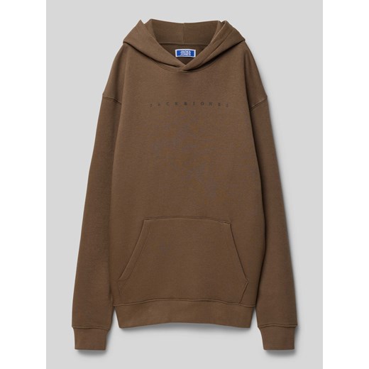 Bluza z wiskozy z kapturem i kieszenią kangurką ze sklepu Peek&Cloppenburg  w kategorii Bluzy chłopięce - zdjęcie 174371956