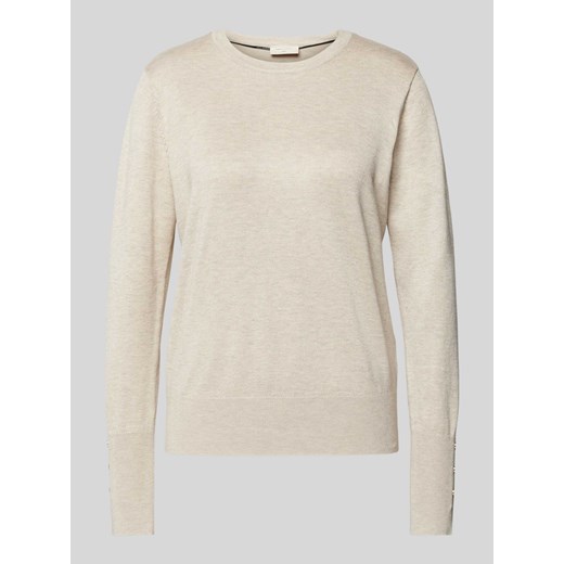 Sweter z dzianiny z okrągłym dekoltem model ‘KATIE’ ze sklepu Peek&Cloppenburg  w kategorii Swetry damskie - zdjęcie 174371986