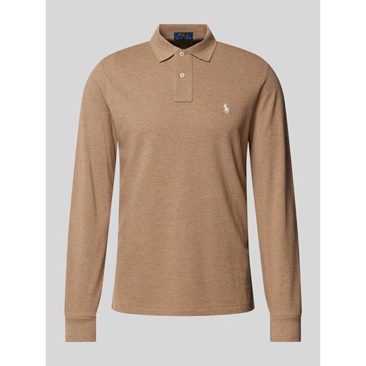 Koszulka polo o kroju custom slim fit z wyhaftowanym logo ze sklepu Peek&Cloppenburg  w kategorii T-shirty męskie - zdjęcie 174372017