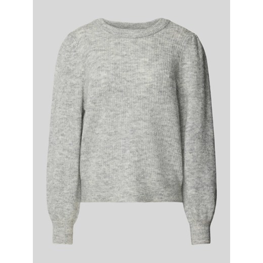 Sweter z dzianiny z bufiastymi rękawami model ‘SLFLULU’ ze sklepu Peek&Cloppenburg  w kategorii Swetry damskie - zdjęcie 174372105