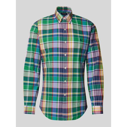 Koszula casualowa o kroju custom fit z kołnierzykiem typu button down ze sklepu Peek&Cloppenburg  w kategorii Koszule męskie - zdjęcie 174372157