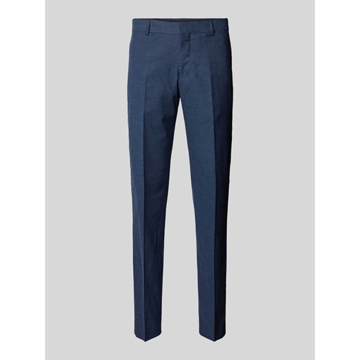 Spodnie do garnituru o kroju slim fit z kieszeniami z tyłu model ‘las’ ze sklepu Peek&Cloppenburg  w kategorii Spodnie męskie - zdjęcie 174372255
