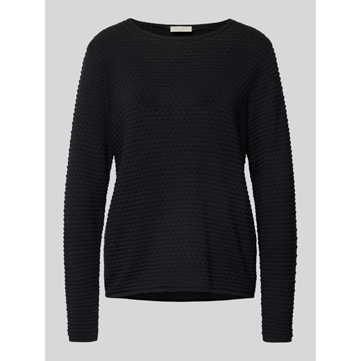 Sweter z dzianiny ze strukturalnym wzorem model ‘Dodo’ ze sklepu Peek&Cloppenburg  w kategorii Swetry damskie - zdjęcie 174372787
