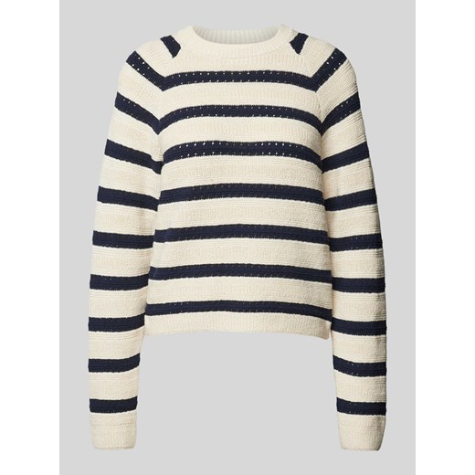 Sweter z dzianiny z okrągłym dekoltem ze sklepu Peek&Cloppenburg  w kategorii Swetry damskie - zdjęcie 174372995