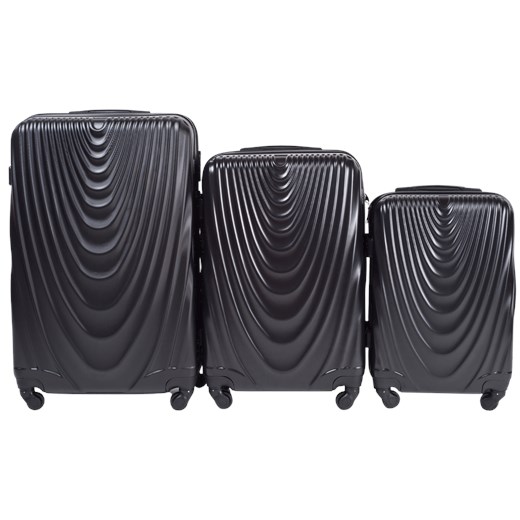 Zestaw 3 walizek Wings Falcon BLACK ze sklepu WINGS w kategorii Walizki - zdjęcie 174374566