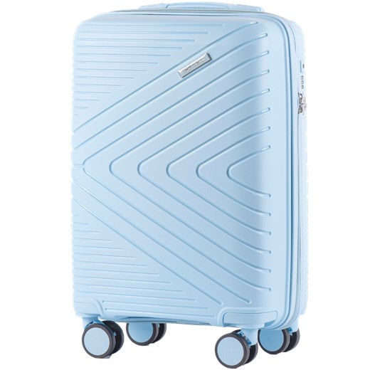 Walizka kabinowa Wings Primrose – polipropylen 20" LIGHT BLUE ze sklepu WINGS w kategorii Walizki - zdjęcie 174374647