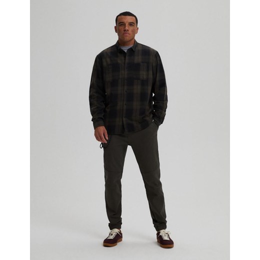Koszula TOMMY LG Khaki-Granat M Diverse L promocyjna cena Diverse Outlet
