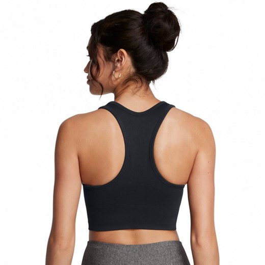 Biustonosz treningowy Under Armour Vanish Seamless Mid Bra - czarny ze sklepu Sportstylestory.com w kategorii Biustonosze - zdjęcie 174387825