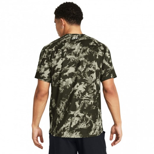 Męska koszulka treningowa Under Armour UA Tech Abc Camo Ss - oliwkowa/khaki ze sklepu Sportstylestory.com w kategorii T-shirty męskie - zdjęcie 174388019