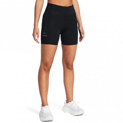 Damskie spodenki do biegania Under Armour UA Launch Half Tight - czarne ze sklepu Sportstylestory.com w kategorii Szorty - zdjęcie 174388355