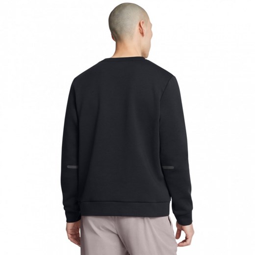 Męska bluza dresowa nierozpinana bez kaptura Under Armour UA Unstoppable Flc Crew Eu - czarna ze sklepu Sportstylestory.com w kategorii Bluzy męskie - zdjęcie 174388529