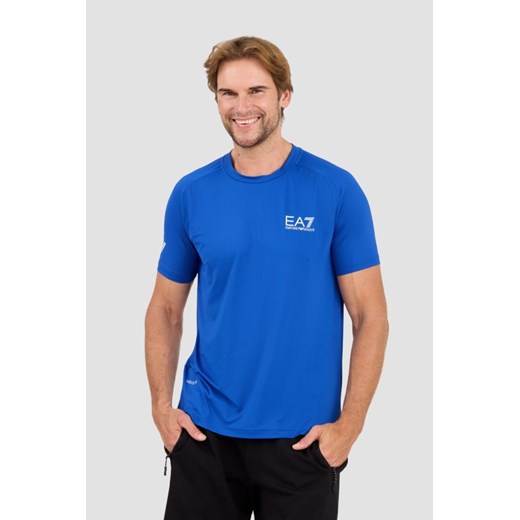 EA7 Niebieski t-shirt Ventus 7, Rozmiar XXL ze sklepu outfit.pl w kategorii T-shirty męskie - zdjęcie 174421615