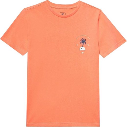 Koszulka chłopięca 4FJWSS24TTSHM1130 4F ze sklepu SPORT-SHOP.pl w kategorii T-shirty chłopięce - zdjęcie 174425215