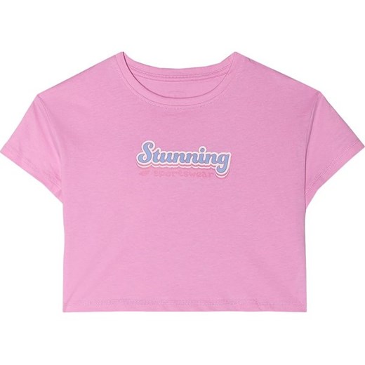 Koszulka, crop top dziewczęcy 4FJWSS24TTSHF1151 4F ze sklepu SPORT-SHOP.pl w kategorii Bluzki dziewczęce - zdjęcie 174426196