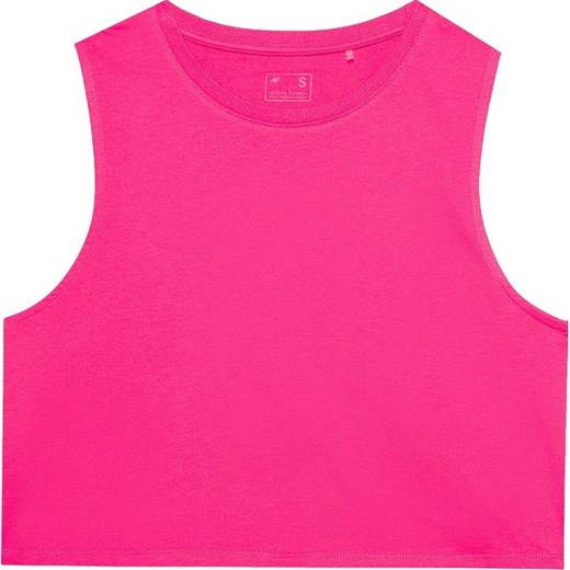 Bezrękawnik, crop top damski 4FWSS24TSLEF071 4F ze sklepu SPORT-SHOP.pl w kategorii Bluzki damskie - zdjęcie 174426779