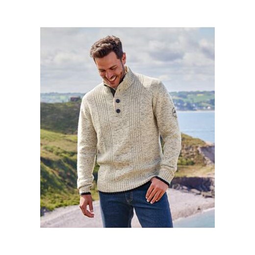 Sweter z wykładanym  kołnierzem Highlands ze sklepu Atlas For Men w kategorii Swetry męskie - zdjęcie 174430035