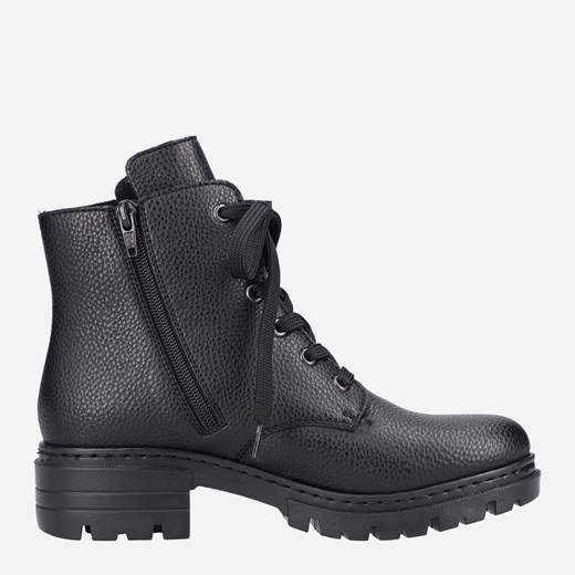 Trapery damskie na obcasie wysokie sznurowane Rieker 76840-00 38 24.8 cm Czarne Rieker 36 okazja Rozetka.pl