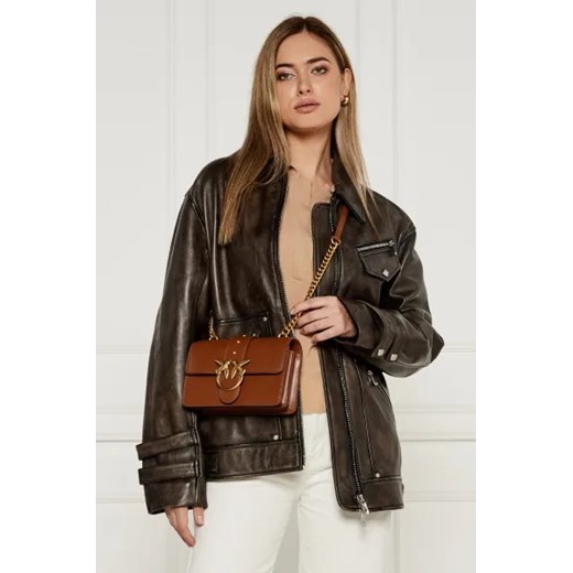 Pinko Skórzana torebka na ramię LOVE ONE MINI Pinko One Size Gomez Fashion Store