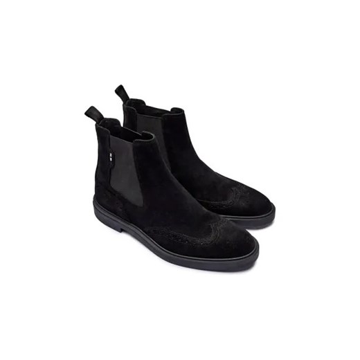 BOSS BLACK Skórzane sztyblety Calev 43 Gomez Fashion Store