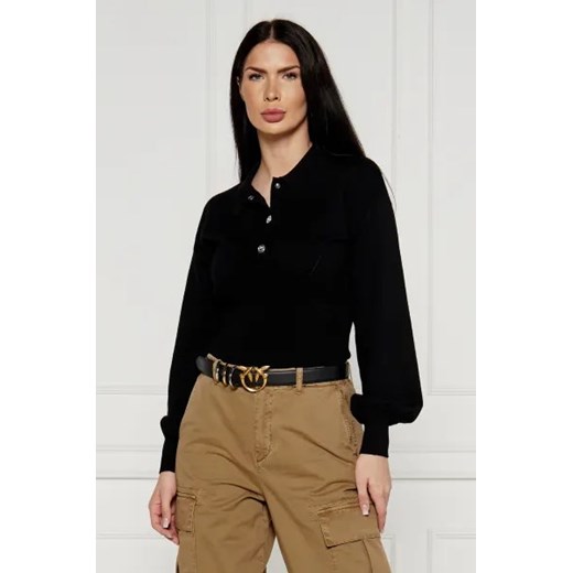 Pinko Wełniany sweter RIMONTAGGIO COSTINA | Regular Fit Pinko M Gomez Fashion Store