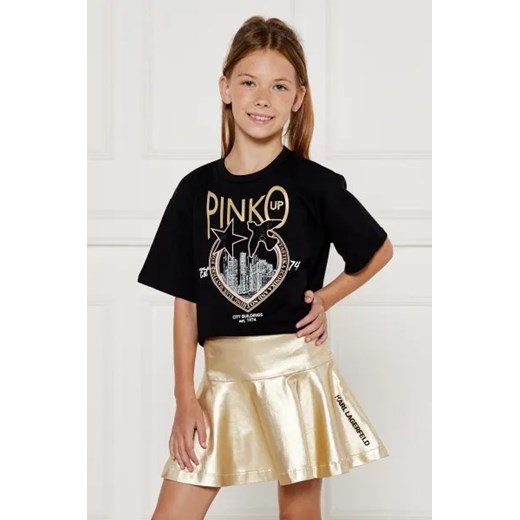 Pinko UP T-shirt | Cropped Fit ze sklepu Gomez Fashion Store w kategorii Bluzki dziewczęce - zdjęcie 174505558