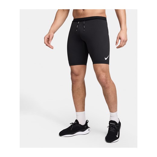 Męskie legginsy do biegania o długości 1/2 Dri-FIT ADV Nike AeroSwift - Czerń ze sklepu Nike poland w kategorii Spodenki męskie - zdjęcie 174506087