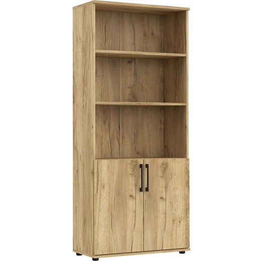 Skandynawski Regał Z Drzwiczkami Dąb Craft T9-D38 ze sklepu Edinos.pl w kategorii Regały i witryny - zdjęcie 174508069