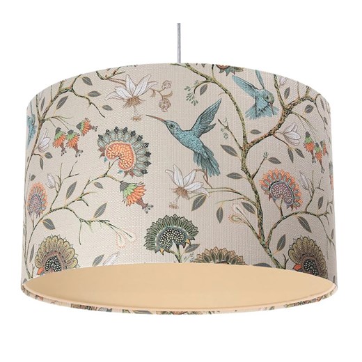 Kremowa lampa wisząca z dużym abażurem - 21X S385 G0-G56 ze sklepu Edinos.pl w kategorii Lampy wiszące - zdjęcie 174508467